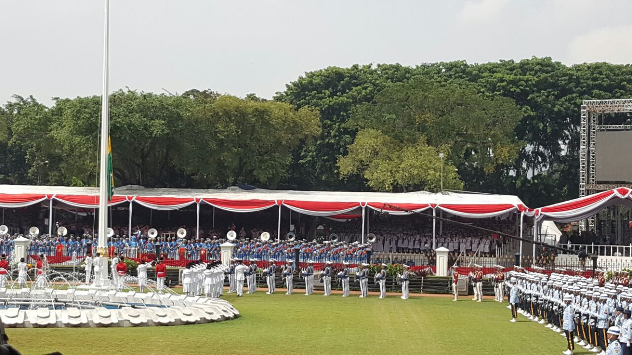 Presiden Saksikan Gladi Bersih Perayaan HUT ke-71 RI