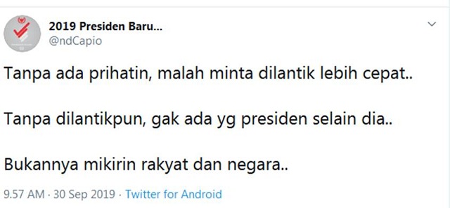 Benarkah Jokowi Ingin Dilantik Lebih Cepat? Ini Faktanya