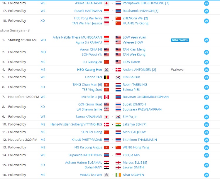 Jadwal Indonesia Masters Hari Ini: Shesar Tantang Tunggal Putra Terbaik Dunia