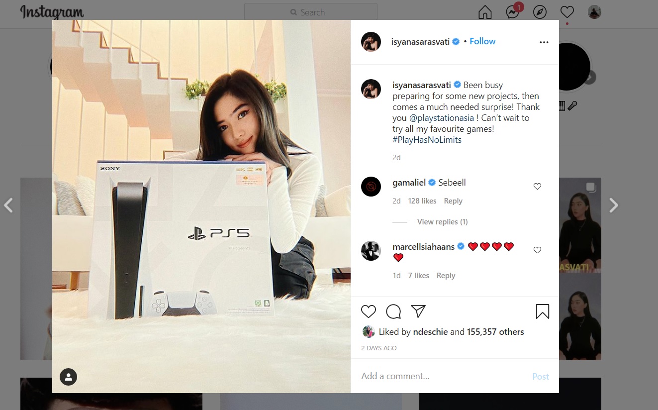 Isyana Sarasvati Pamer PS5, Bakal Main Game Apa?