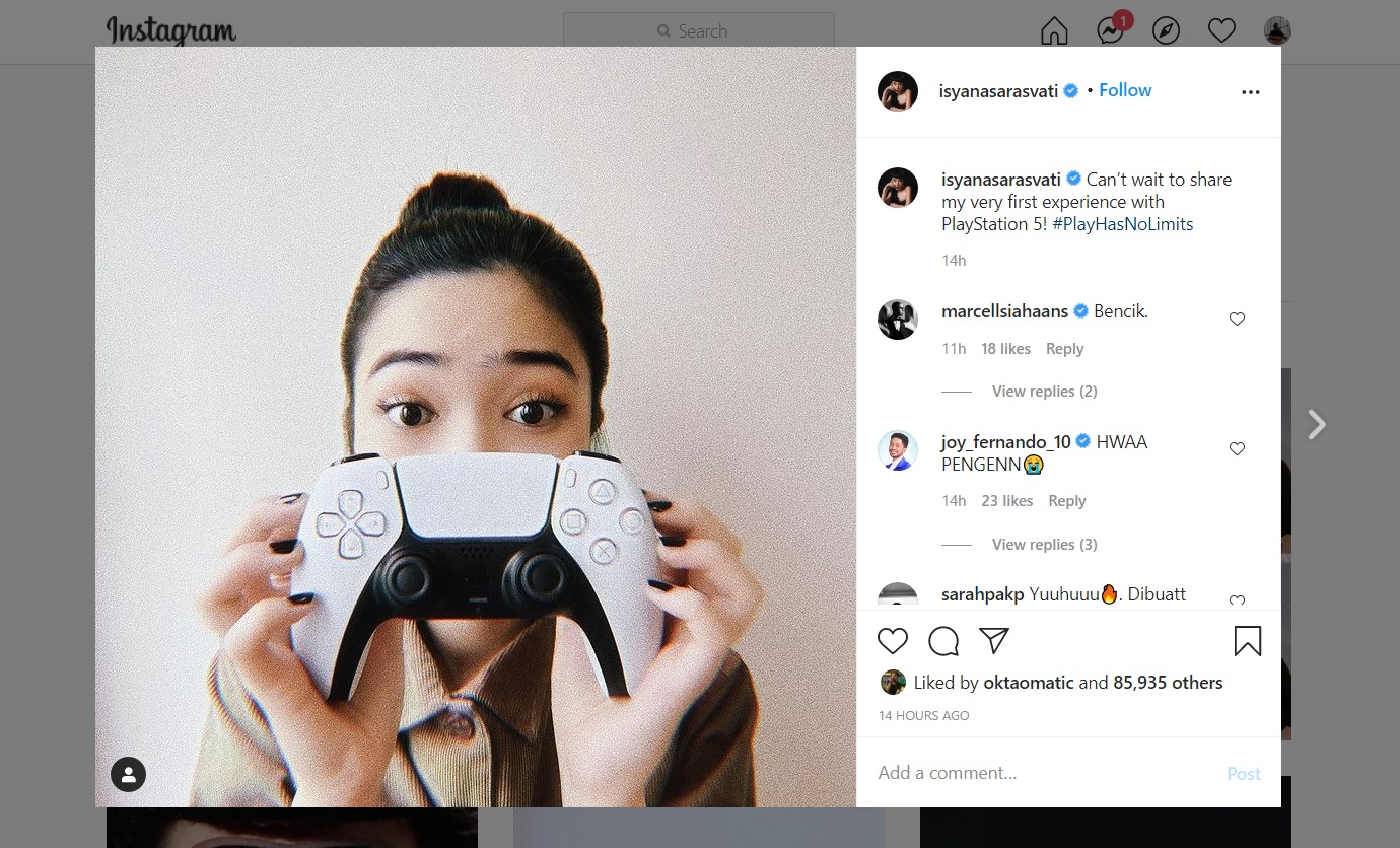 Isyana Sarasvati Pamer Ps5 Bakal Main Game Apa Radio Sai 100fm
