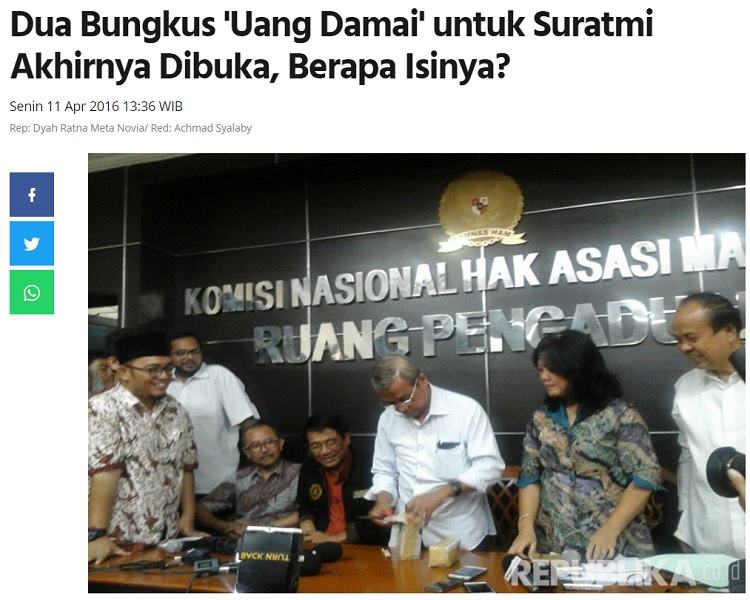 [Cek Fakta] Uang Tutup Mulut Rp100 Juta untuk Keluarga 6 Anggota FPI yang Tewas? Ini Faktanya