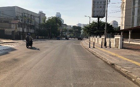 Akses Jalan di Depan Gedung Bawaslu Masih Ditutup