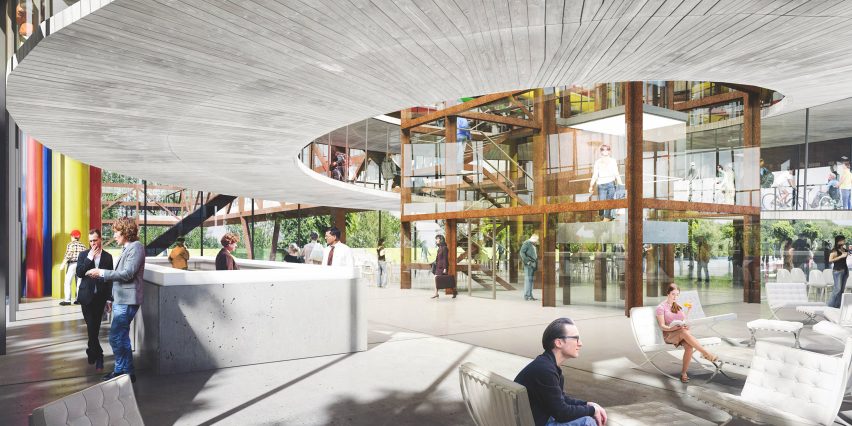 Desain Jembatan dengan Hotel dan Kantor di Atasnya