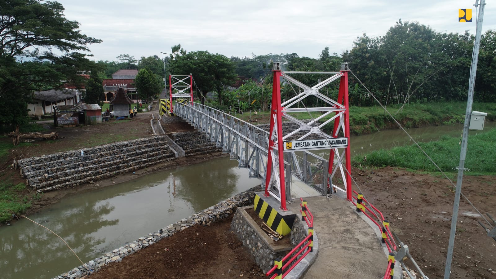 3 Jembatan Gantung di Jatim Dibangun dengan Senilai Rp9,9 Miliar