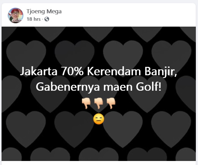 [Cek Fakta] 70 % Wilayah Jakarta Terendam Banjir? Ini Faktanya