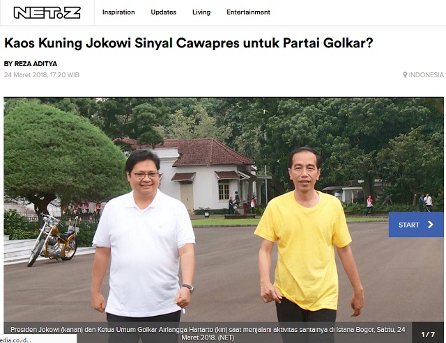 Sindir Anies, Jokowi Pakai Kaos Bertuliskan 'Aibon' ? Ini Faktanya