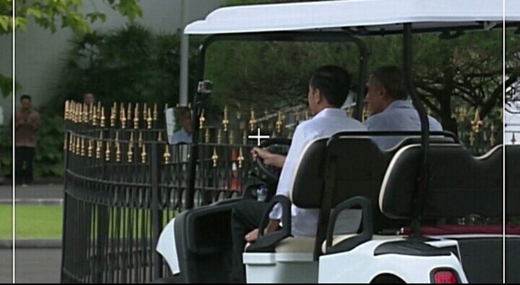 Jokowi Sambut Obama di Istana Bogor