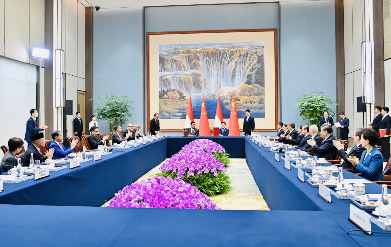 Bertemu Presiden Xi Jinping, Jokowi Apresiasi Kemajuan Konkret Kerja Sama RI-Tiongkok