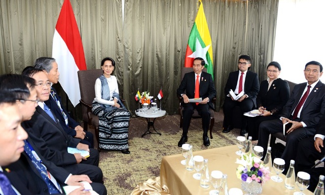 Temui Aung Sang Suu Kyi, Presiden Bahas Perkembangan Isu Rakhine