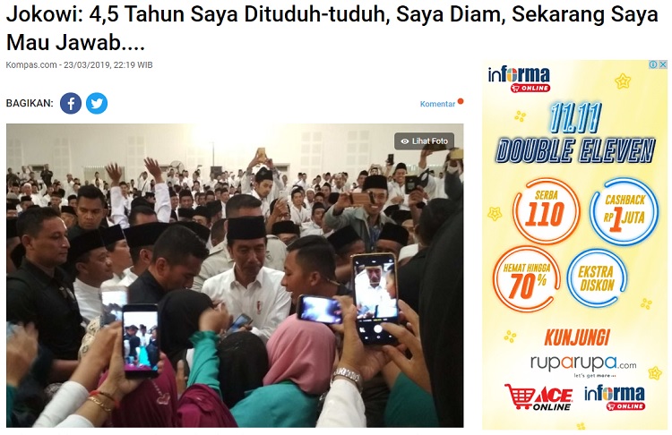 [Cek Fakta] Jokowi Sebut Akan Kabur Jika Didemo? Ini Faktanya