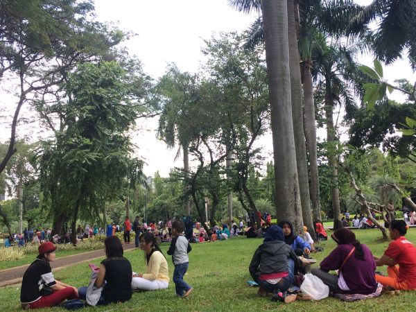 Monas Diserbu Warga