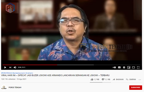 [Cek Fakta] Muncul Video Ade Armando Serang dan Seolah Ingin Menumbangkan Presiden Jokowi? Ini Faktanya