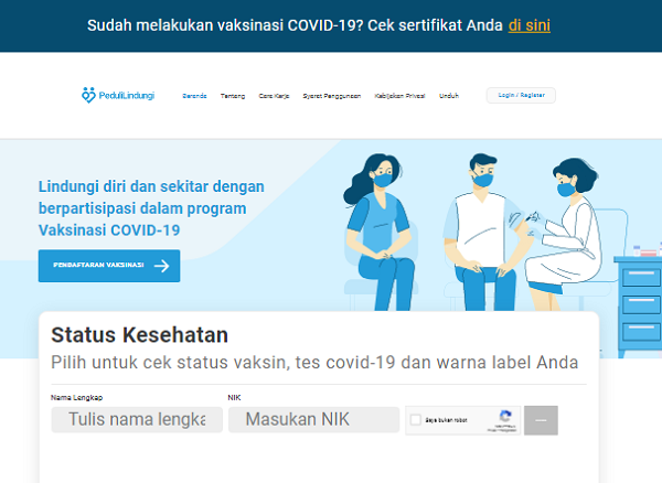 [Cek Fakta] Muncul Situs Pedulilindungiq.com, Itu Hoaks
