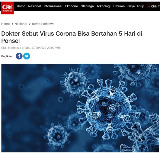 [Cek Fakta]  Jokowi Sebut Virus Korona  Bisa  Masuk Melalui HP? Simak Faktanya