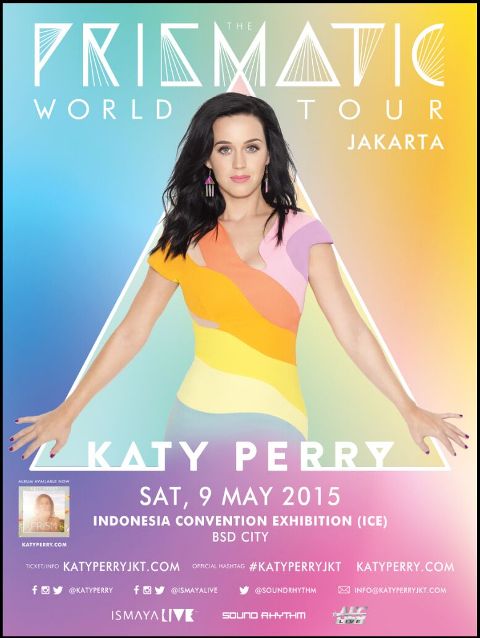 Katy Perry Bawa Prismatic World Tour ke Jakarta 9 Mei  