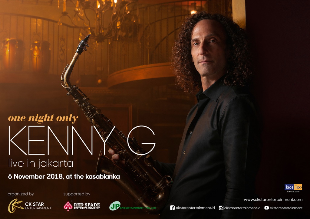 Kenny G Gelar Konser Tunggal di Indonesia 6 November 2018