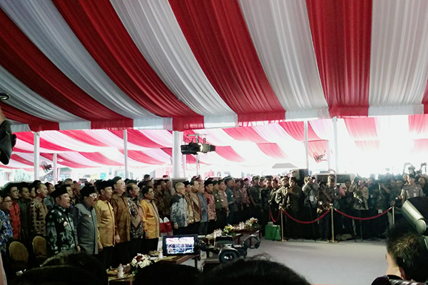 Tarian Bedhoyo Majakirana Sambut Menteri dan Gubernur se-Indonesia