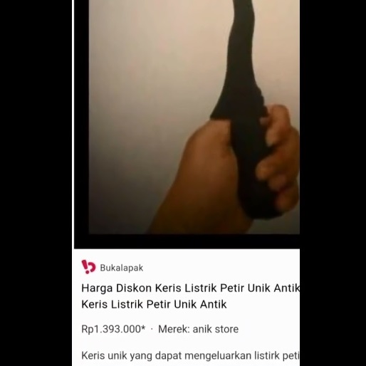 Keris Petir Gus Samsudin Dijual di Toko <i>Online</i>, Segini Harganya