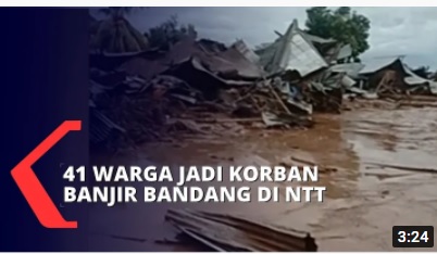 [Cek Fakta] Tidak Ada Media TV Beritakan Bencana Banjir Bandang di NTT? Ini Faktanya