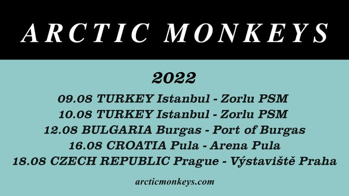 Arctic Monkeys Umumkan Jadwal Tur Konser Tahun Depan
