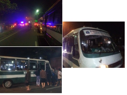 Bus The Jakmania Diserang Kelompok Pemuda Tak Dikenal