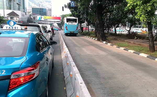 Hari Kedua, Koridor I TransJakarta Steril Kendaraan Pribadi