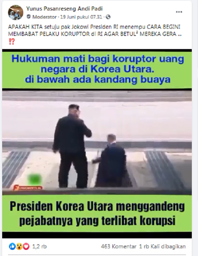 [Cek Fakta] Video Kim Jong-un Hukum Mati Koruptor di Korea Utara? Ini Faktanya