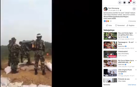 [Cek Fakta] TNI Tembak Jatuh Pesawat Israel Hoaks, Ini Faktanya