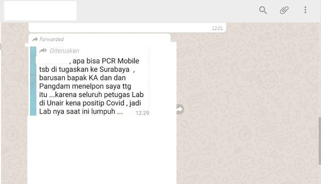 [Cek Fakta] Seluruh Petugas Laboratorium UNAIR Positif Covid-19? Ini Faktanya