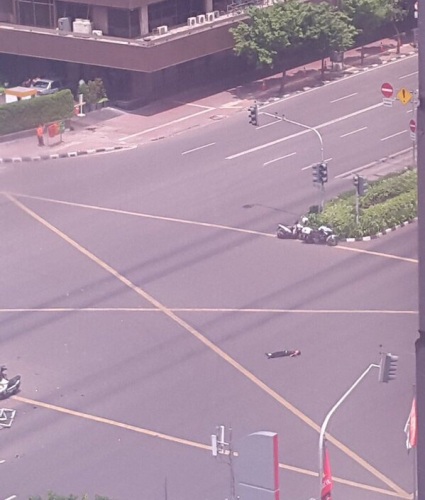 Foto-foto di Lokasi Ledakan Sekitar Sarinah