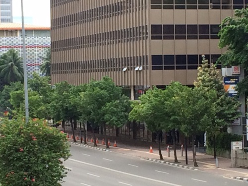 Foto Suasana di Kawasan Sarinah Setelah Ledakan