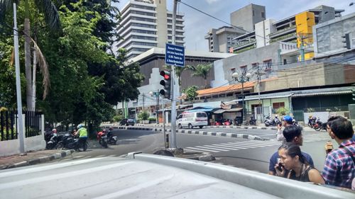 Foto Suasana di Kawasan Sarinah Setelah Ledakan