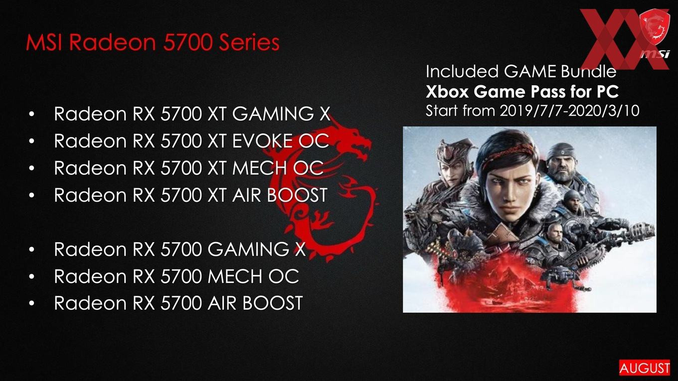 MSI Siapkan 7 Seri AMD Radeon RX 5700 Versi Custom