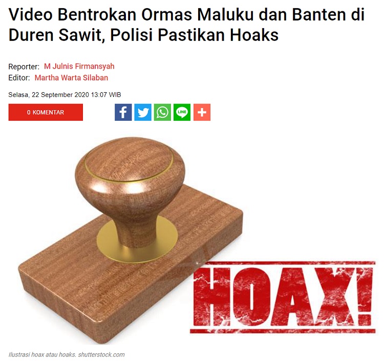 [Cek Fakta] Viral Video Bentrokan Ormas BPPKB Banten vs Ambon? Ini Faktanya