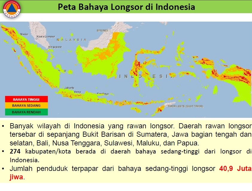 Peta Indonesia: Peta Wilayah Rawan Bencana Di Indonesia