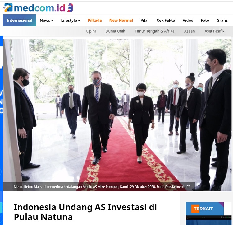[Cek Fakta] Indonesia Tawarkan Amerika Serikat Bangun Pangkalan di Natuna? Ini Faktanya