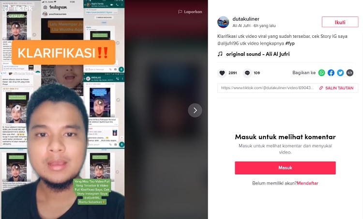 [Cek Fakta] Video <i>Tiktok</i> Anggota FPI yang Tewas Dalam Bentrokan dengan Polisi? Ini Faktanya