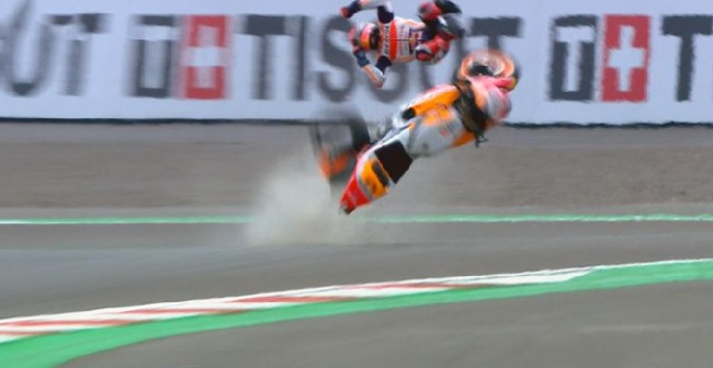 Berkali-kali terjatuh, Sirkuit Mandalika kurang bersahabat dengan Marc Marquez.