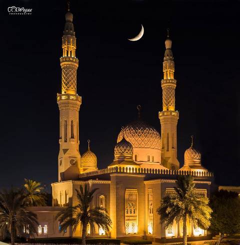 Popular Mosque In Dubai Moslem Selected Images