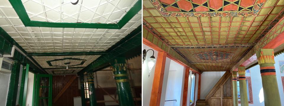 Masjid Bascarsija di Turki, Interiornya Dilukis dengan Tangan