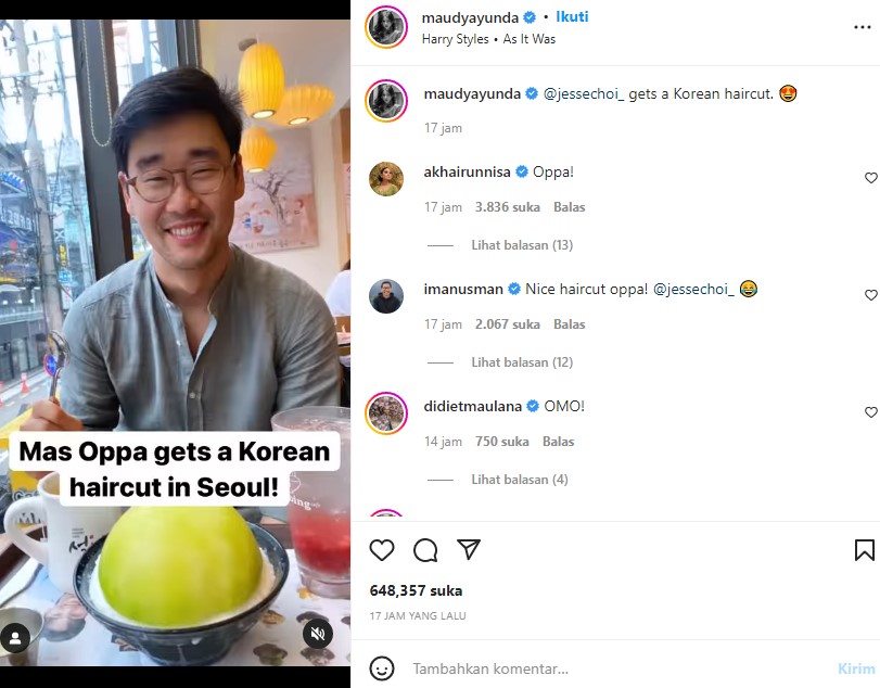 Maudy Ayunda <i>Spill</i> Panggilan Sayang ke Suami, Netizen: Gemes Banget