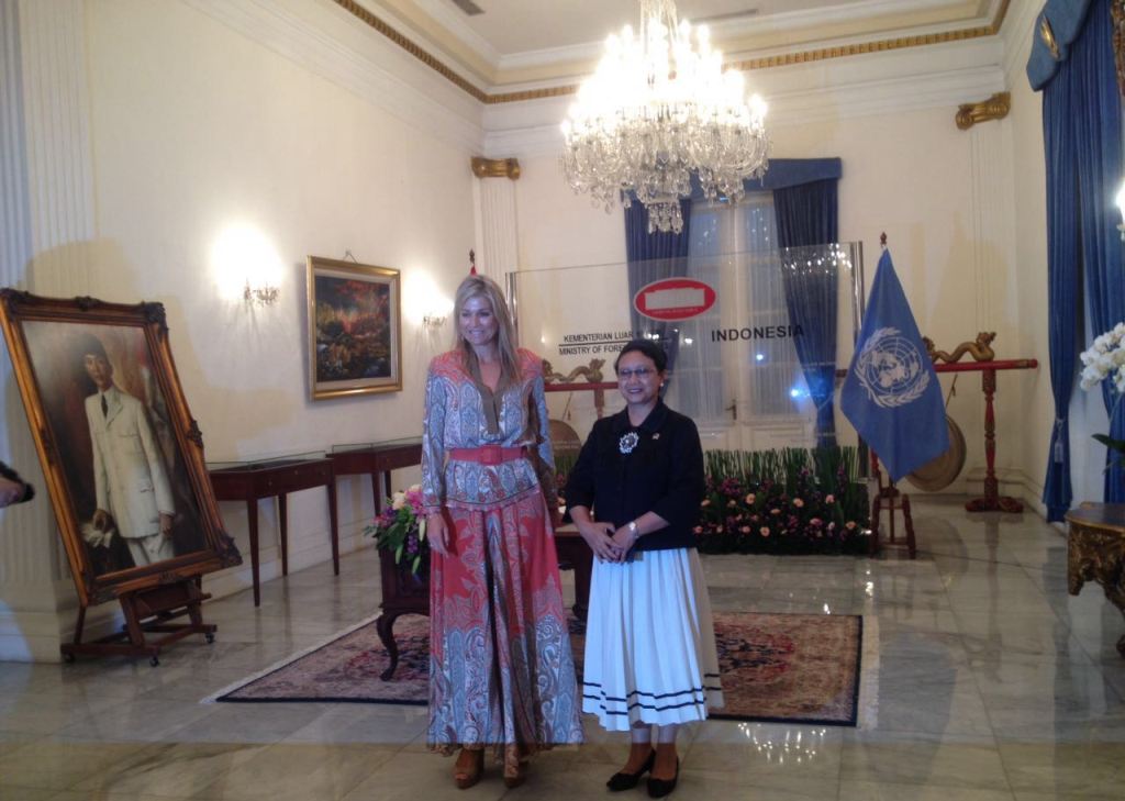 Menlu RI dan Ratu Maxima Bahas Inklusi Keuangan bagi Usaha Kecil
