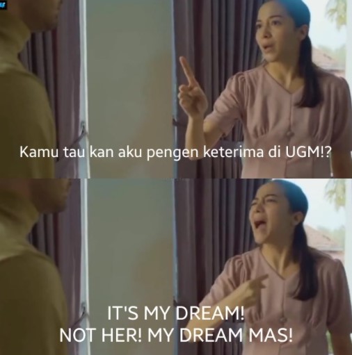 Meme adegan dalam series Layangan Putus di WeTV. Foto: Twitter @schfess