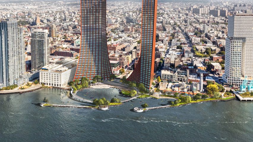 Menara Kembar di Tepi Pantai Williamsburg
