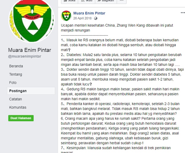 Viral Tujuh Pernyataan Ekstrem Menkes soal Rumah Sakit dan Dokter? Ini Faktanya