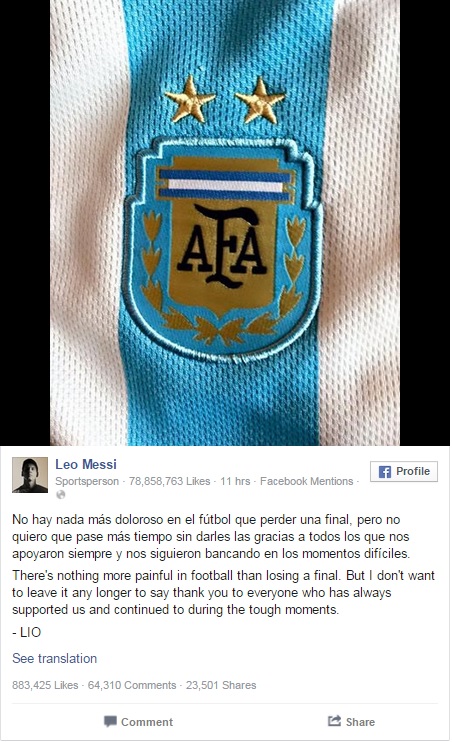 Gagal Bawa Argentina Juara Copa America, Lionel Messi <i>Curhat</i>