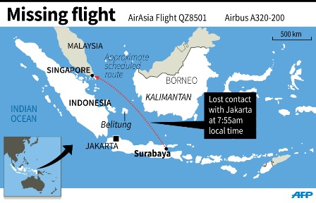 Pelaut Ini Lihat Pesawat Merah Masih Utuh, Diduga AirAsia QZ8501  