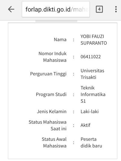 Yobi Sempat Cuti 2 Semester
