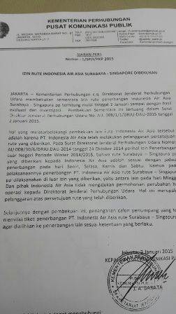 Rute AirAsia Surabaya-Singapura Dibekukan   